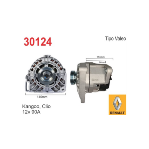 ALTERNADOR VALEO 12V 90A RENAULT CLIO VENTILADO KANGOO