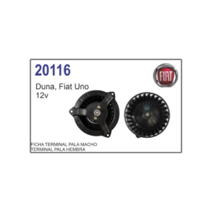 MOTOR SOPLADOR CALEFACCION FIAT UNO DUNA 12V