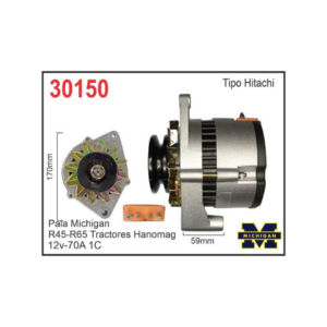 ALTERNADOR HITACHI MICHIGAN RC45 RC55 12V 70A