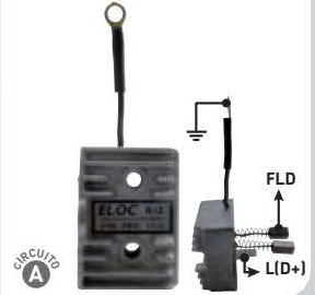 REGULADOR DE VOLTAJE TIPO ARGELITE CON CABLE 12V