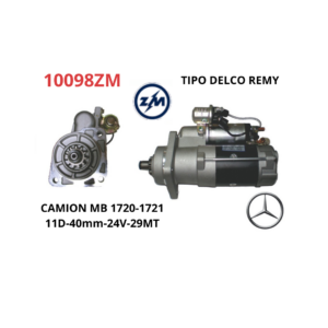MOTOR DE ARRANQUE DELCO 29MT 24V 11D 40MM MERCEDES BENZ AXOR ATEGO 1720 1722